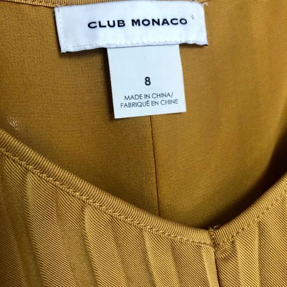 Club Monaco Strappy Pleated Maxi Dress in Marigold - Picture 4 of 8